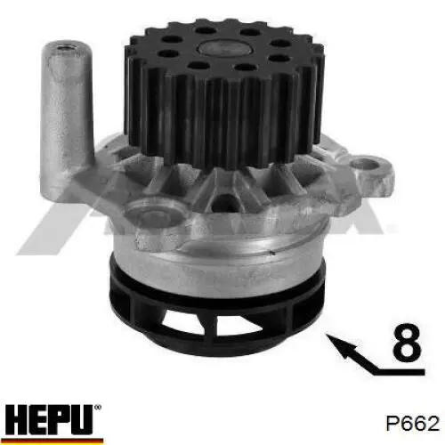 Купити P662 Hepu Насос охолоджуючої рідини