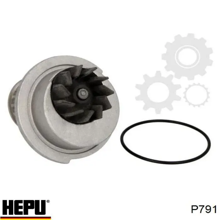 Купити P791 Hepu Насос охолоджуючої рідини