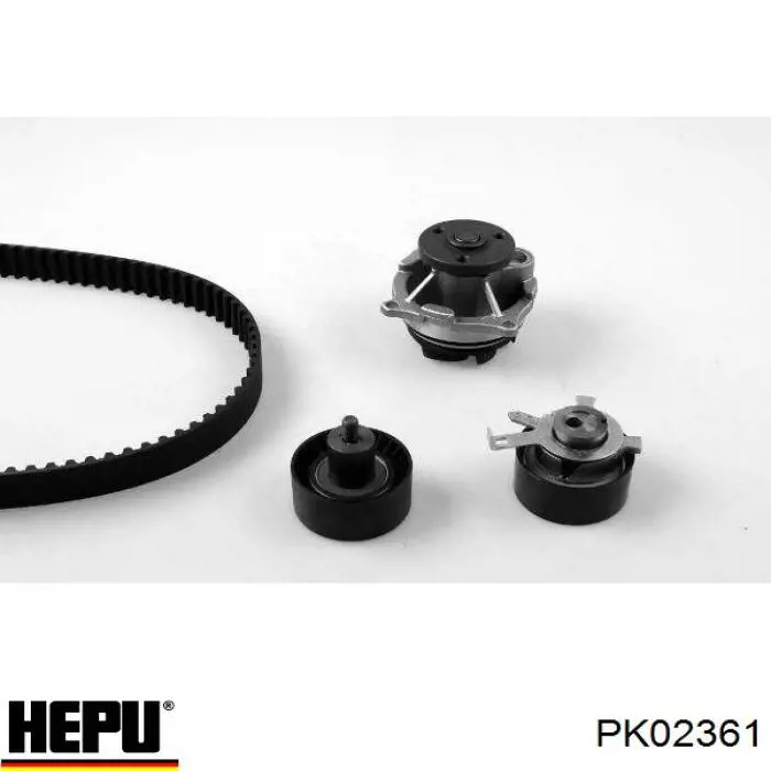 PK02361 Hepu Ремінь ГРМ, комплект