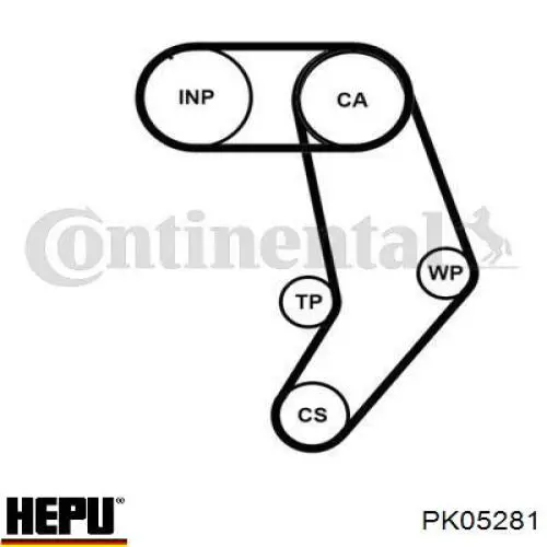 Купити PK05281 Hepu ГРМ ремень