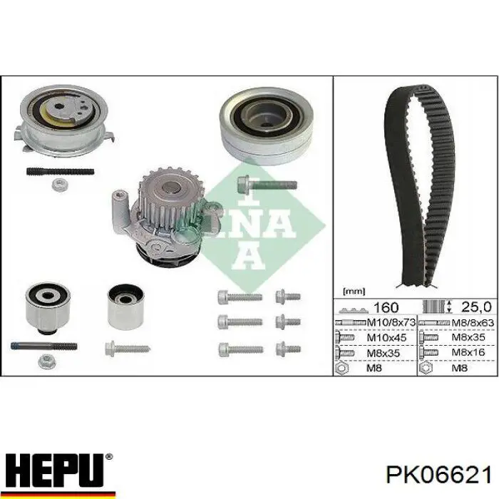 Купити PK06621 Hepu ГРМ ремень