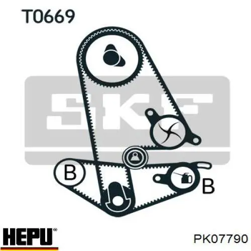Ремкомплект ГРМ Continental/Siemens CT1001WP2PRO
