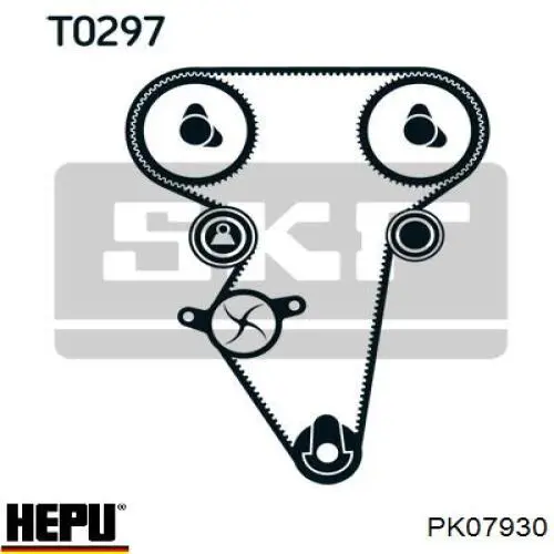 Комплект ГРМ PK07930 Hepu