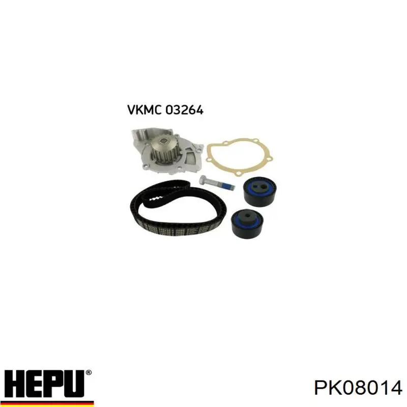 Комплект ГРМ Hepu PK08014 ціна, від 121.98 USD