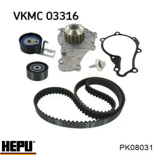 Комплект ГРМ Hepu PK08031 ціна, від 118.01 USD