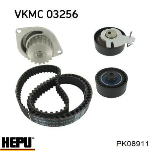 Комплект ГРМ Hepu PK08911 ціна, від 94.48 USD