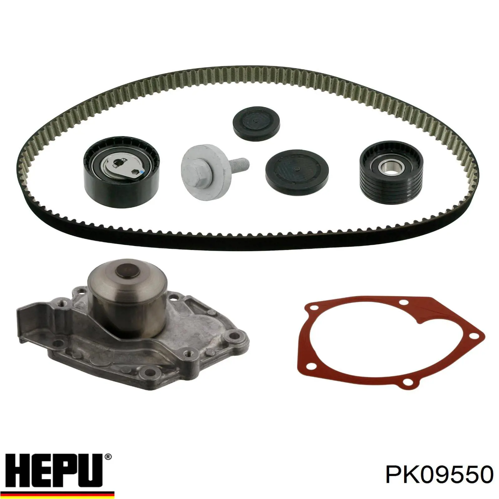Комплект ГРМ Hepu PK09550 ціна, від 149.97 USD