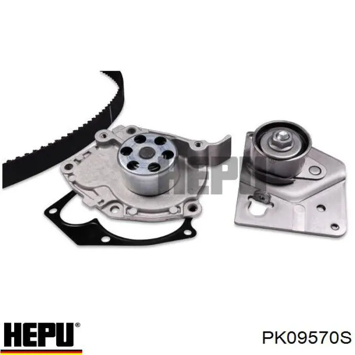 PK09570S Hepu Ремінь ГРМ, комплект