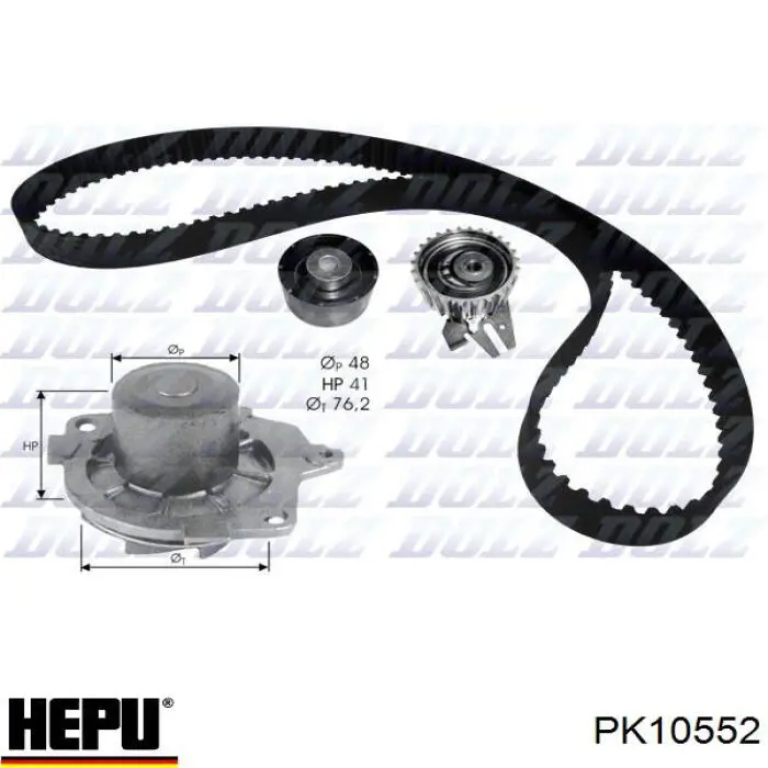 Купити PK10552 Hepu ГРМ ремень