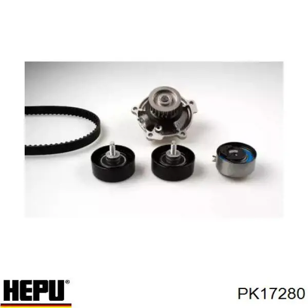 PK17280 Hepu Ремінь ГРМ, комплект