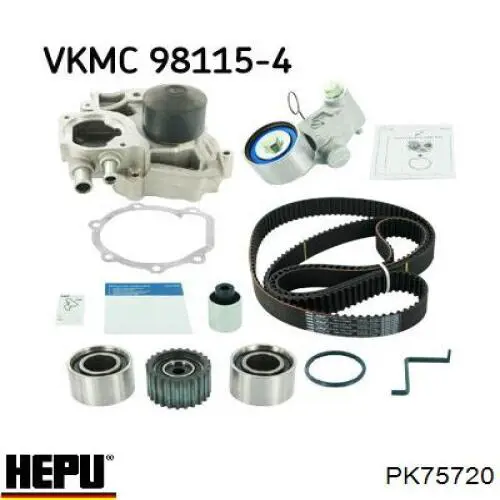 Комплект ГРМ Hepu PK75720 ціна, від 274.06 USD