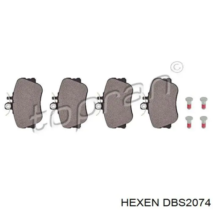 DBS2074 Hexen Передні гальмівні колодки