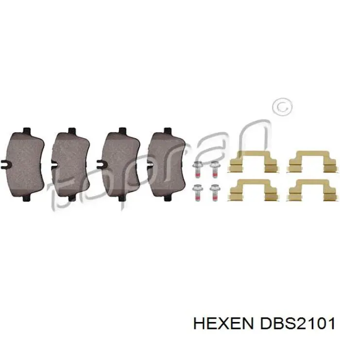 DBS2101 Hexen Передні гальмівні колодки