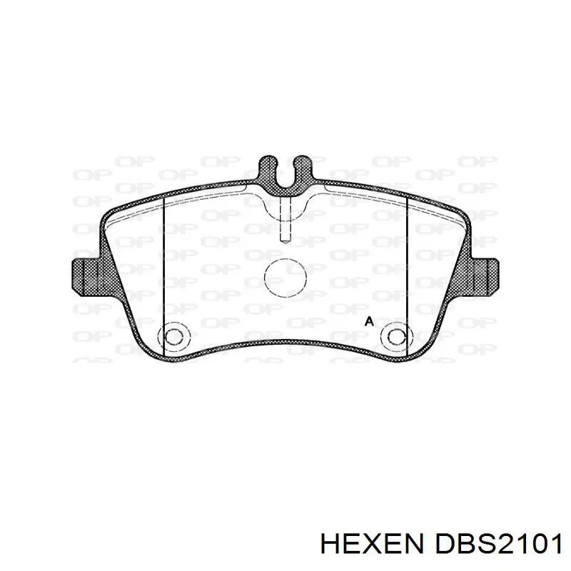 Гальмівні колодки Hexen DBS2101 ціна, від 19.99 USD