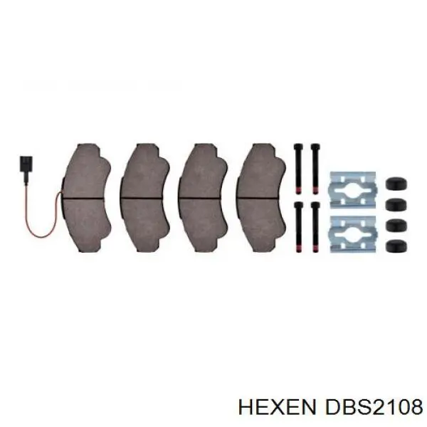 Колодки гальмові задні, дискові DBS2108 Hexen