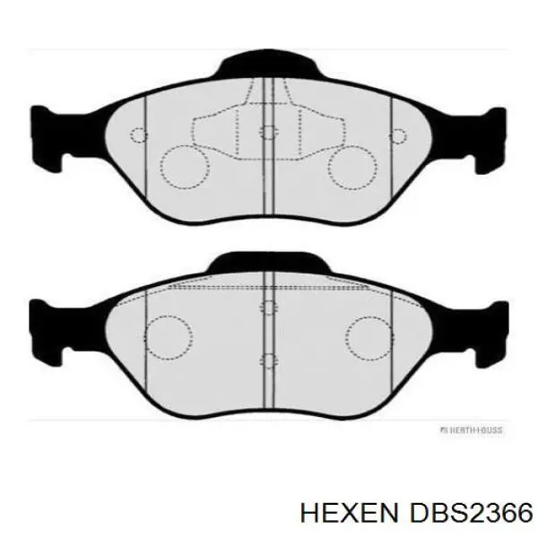 DBS2366 Hexen Передні гальмівні колодки