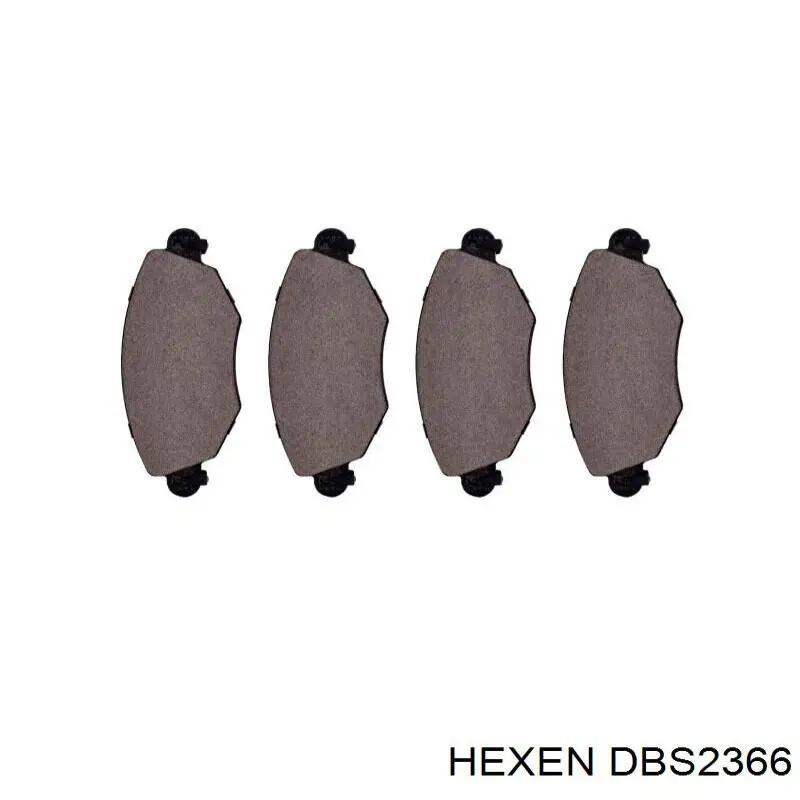 Купити DBS2366 Hexen Колодки гальмівні передні, дискові