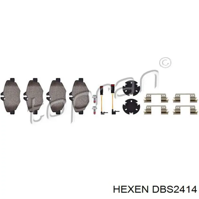 DBS2414 Hexen Передні гальмівні колодки