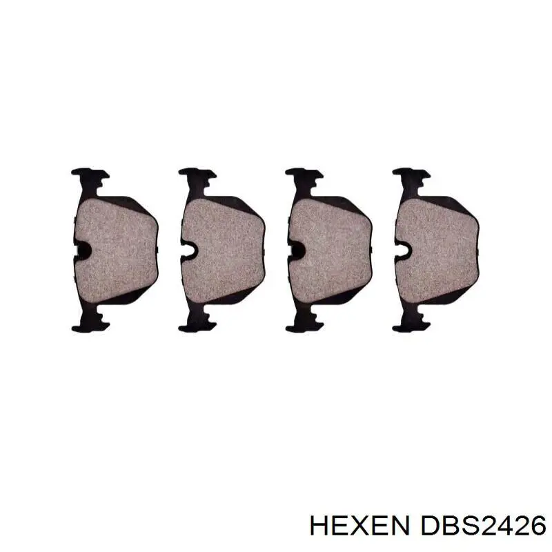 Задні гальмівні колодки Hexen DBS2426 ціна, від 31.88 USD