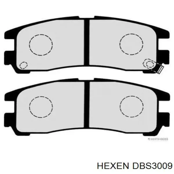 DBS3009 Hexen Колодки гальмівні задні, дискові