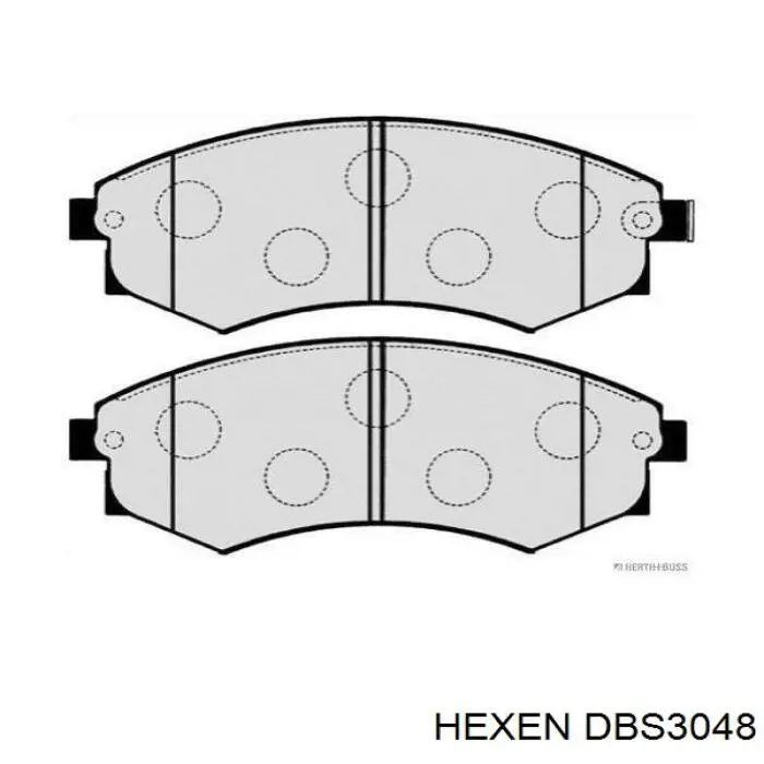 DBS3048 Hexen колодки гальмівні передні, дискові