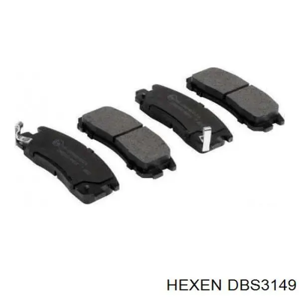 DBS3149 Hexen Колодки гальмівні задні, дискові