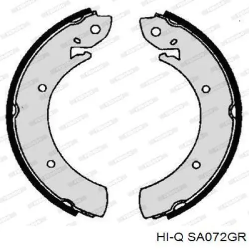 Колодки гальмові задні, барабанні SA072GR Hi-q