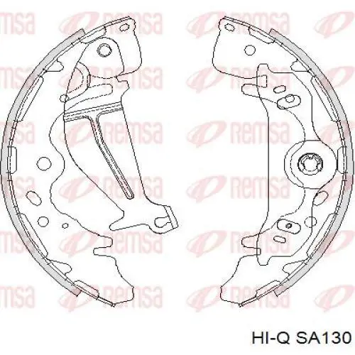 Купити SA130 Hi-q Колодки гальмові задні, барабанні