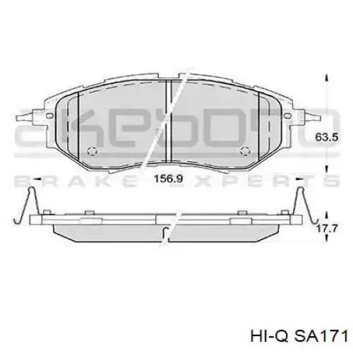 Купити SA171 Hi-q Колодки гальмові задні, барабанні