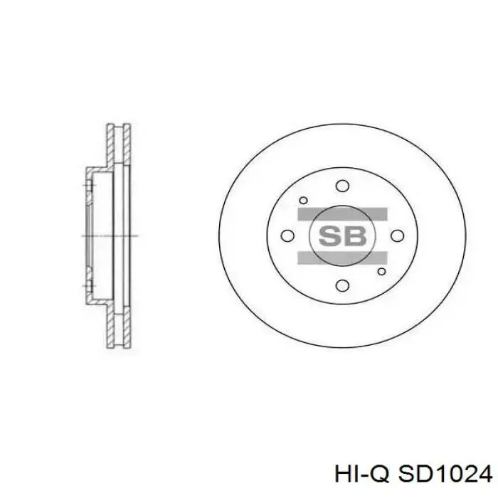 Задні дискові гальма Hi-q SD1024 ціна, від 23.71 USD