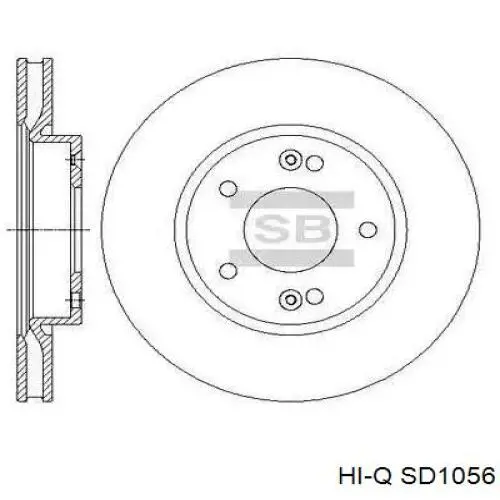 SD1056 Hi-q диск гальмівний передній