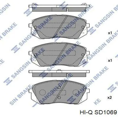 Диск переднього гальма Hi-q SD1069 ціна, від 43.68 USD