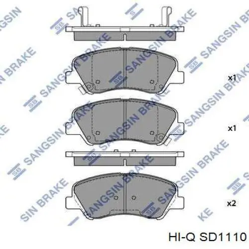 Диск переднього гальма Hi-q SD1110 ціна, від 29.03 USD