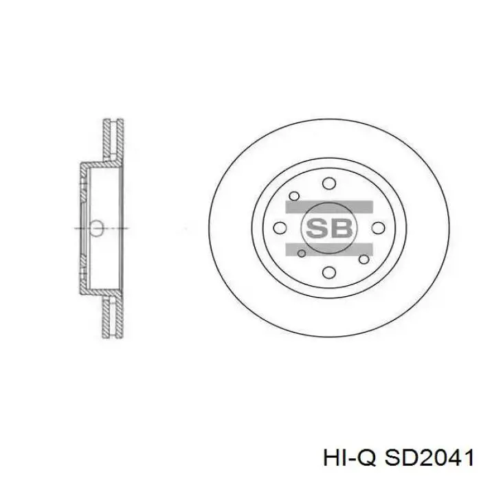 Задні дискові гальма Hi-q SD2041 ціна, від 20.96 USD