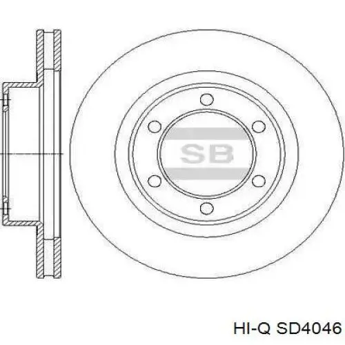 SD4046 Hi-q Гальмо дискове переднє