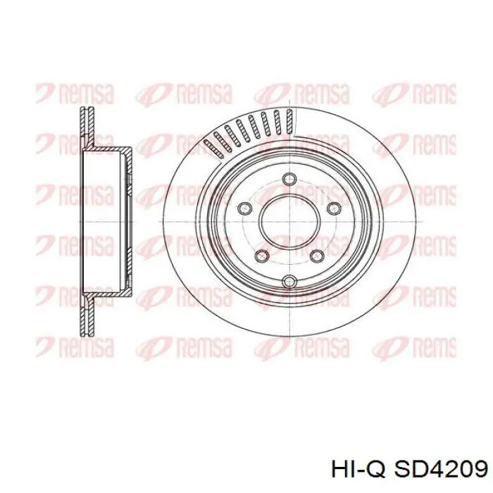 Задні дискові гальма Hi-q SD4209 ціна, від 28.29 USD