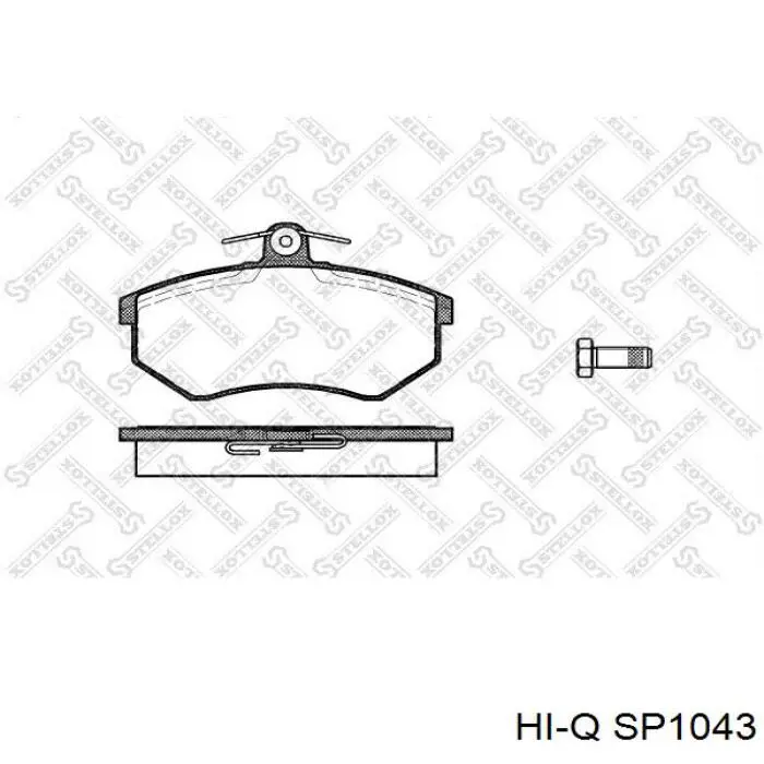 Купити SP1043 Hi-q Колодки гальмівні передні, дискові