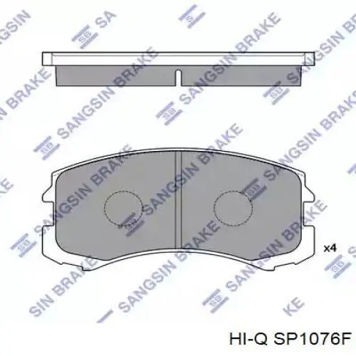 Купити SP1076F Hi-q Колодки гальмівні передні, дискові