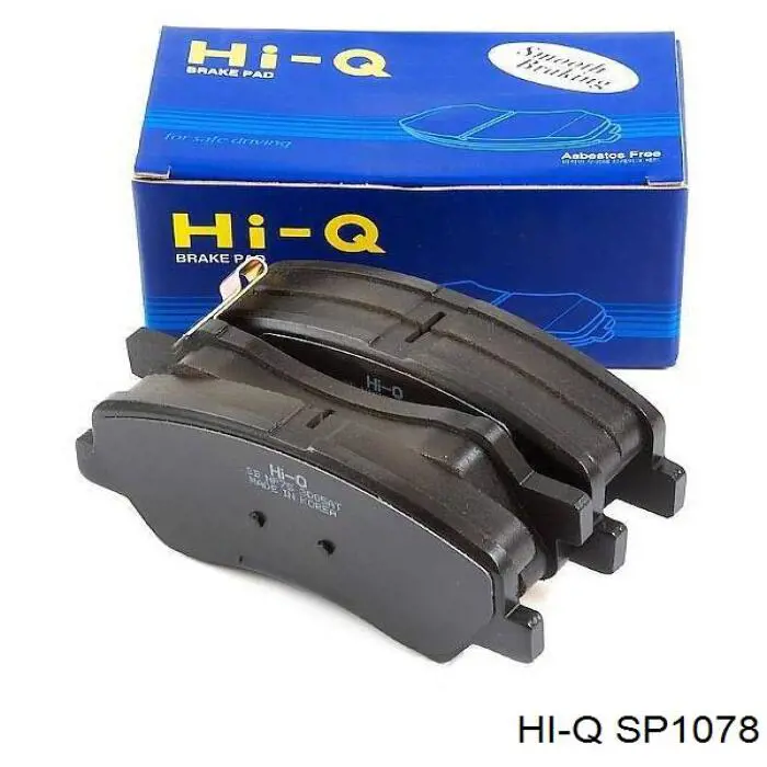 SP1078 Hi-q колодки гальмівні передні, дискові