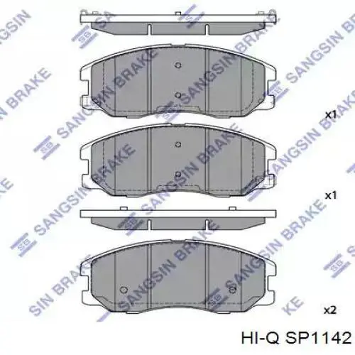 Гальмівні колодки Hi-q SP1142 ціна, від 14.09 USD