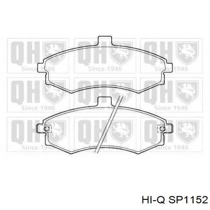 Гальмівні колодки Hi-q SP1152 ціна, від 17.38 USD