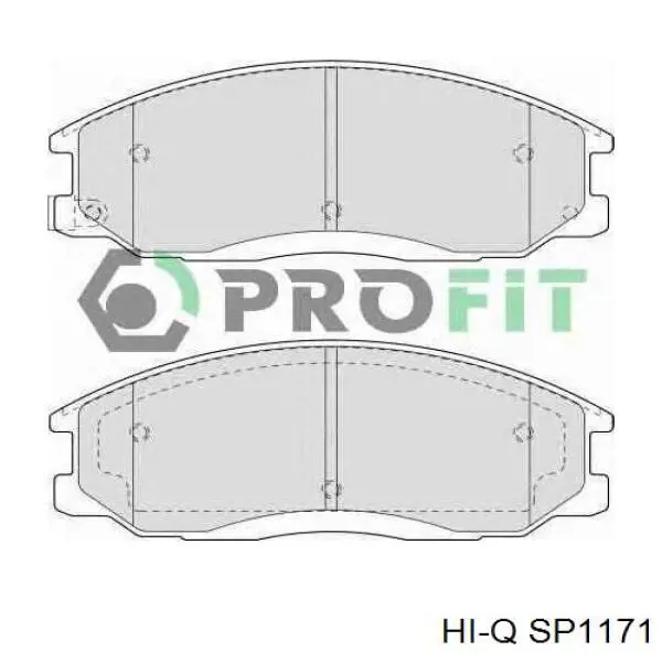 SP1171 Hi-q Передні гальмівні колодки