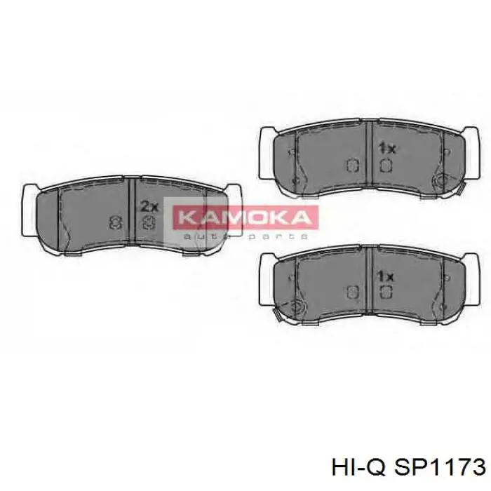 Задні гальмівні колодки Hi-q SP1173 ціна, від 19.00 USD