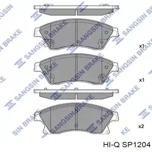 Гальмівні колодки Hi-q SP1204 ціна, від 24.20 USD