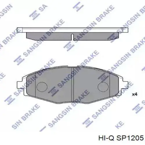 Задні гальмівні колодки Hi-q SP1205 ціна, від 17.96 USD