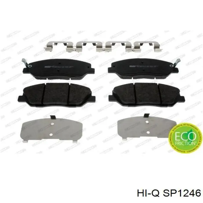 Купити SP1246 Hi-q Колодки гальмівні передні, дискові