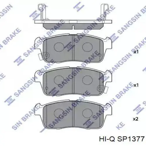 Гальмівні колодки Hi-q SP1377 ціна, від 19.40 USD