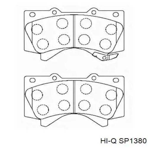 Купити SP1380 Hi-q Задні колодки