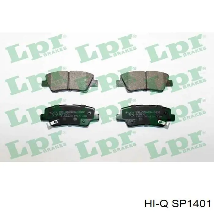 Задні гальмівні колодки Hi-q SP1401 ціна, від 17.93 USD