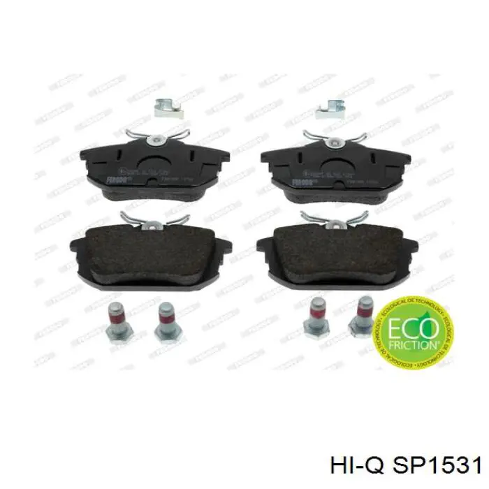 SP1531 Hi-q Колодки гальмівні задні, дискові